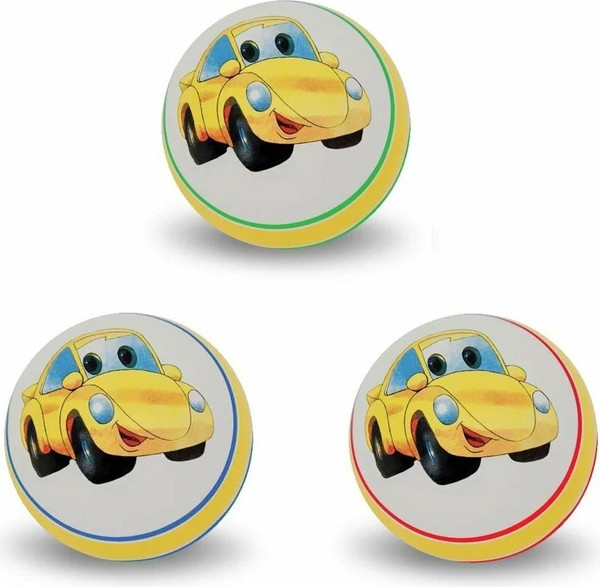 Мяч детский Чебоксарский Завод Желтая машина Р1-100/1