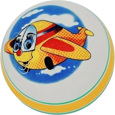 Мяч детский Чебоксарский Завод Самолетик / Р1-125/4 - фото