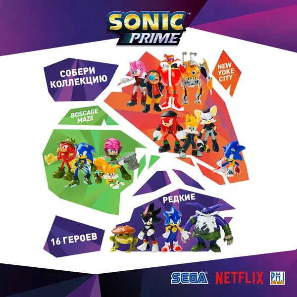 Набор фигурок коллекционных Sonic Prime SON2021-C