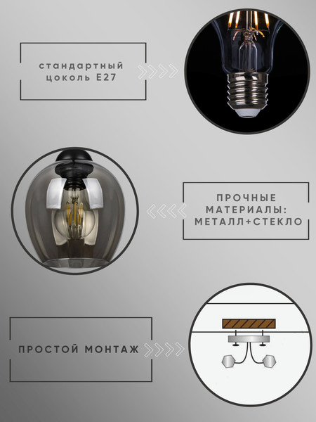 Потолочный светильник Aitin-Pro НСБ 01-2х60-101 / S6910/2