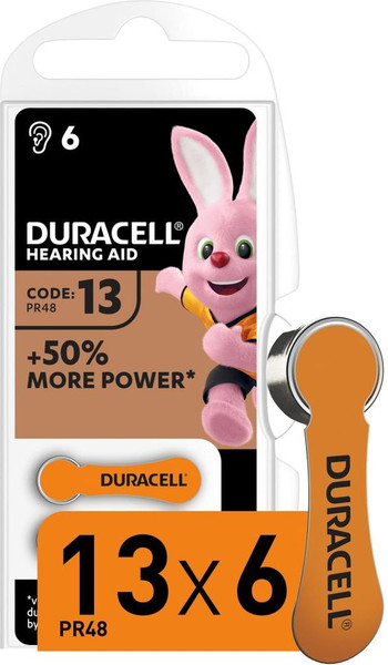Комплект батареек Duracell Activair 13 PR48 - фото