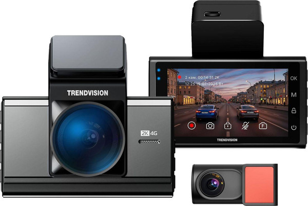Автомобильный видеорегистратор TrendVision Online Air 4G - фото