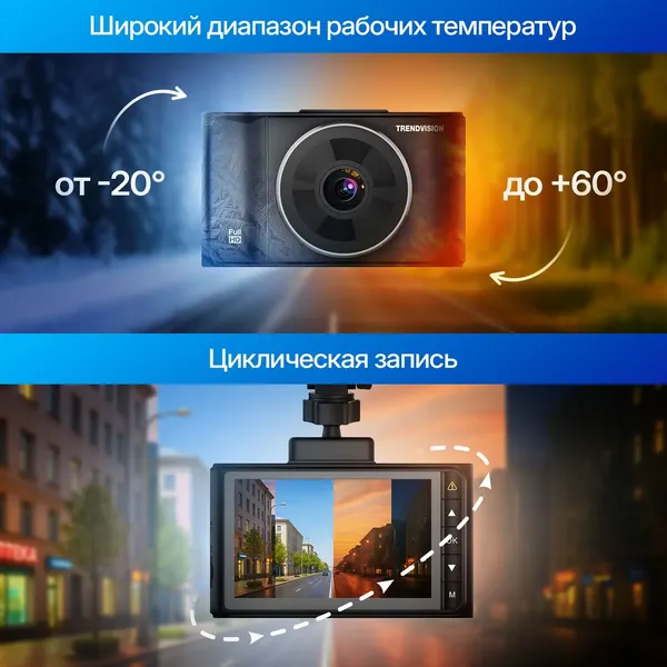 Автомобильный видеорегистратор TrendVision Victory (черный)