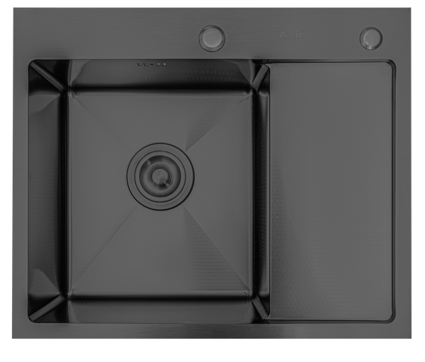 Мойка кухонная Astir Decor PVD Black C58x48BL