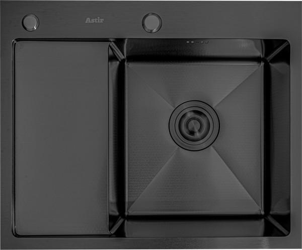 Мойка кухонная Astir Decor PVD Black C58x48BR