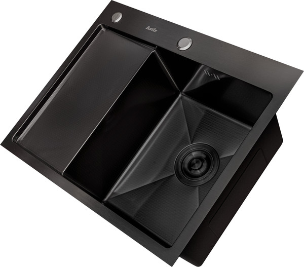 Мойка кухонная Astir Decor PVD Black C58x48BR