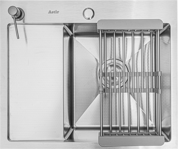 Мойка кухонная Astir Decor Satin C58x48R - фото