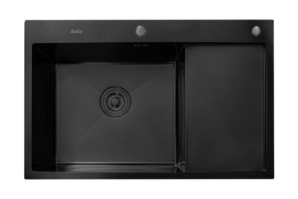 Мойка кухонная Astir Decor PVD Black C78x51BL - фото