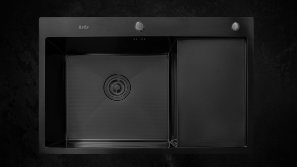 Мойка кухонная Astir Decor PVD Black C78x51BL