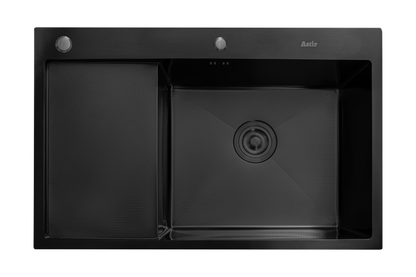 Мойка кухонная Astir Decor PVD Black C78x51BR - фото