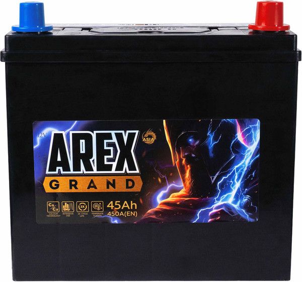 Автомобильный аккумулятор AREX Grand Asia R+ / ARG450JS - фото