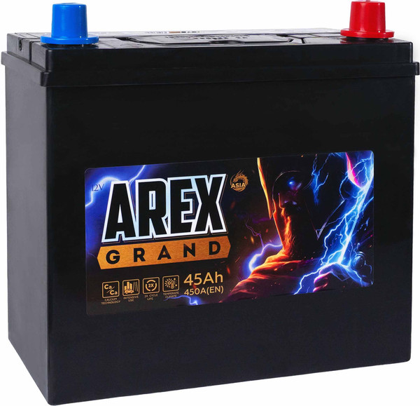 Автомобильный аккумулятор AREX Grand Asia R+ / ARG450JS