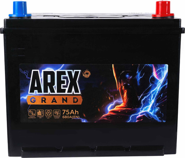 Автомобильный аккумулятор AREX Grand Asia R+ / ARG750JS - фото