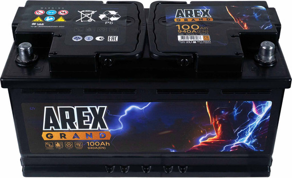 Автомобильный аккумулятор AREX Grand R+ / ARG1000S