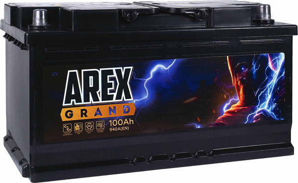 Автомобильный аккумулятор AREX Grand R+ / ARG1000S