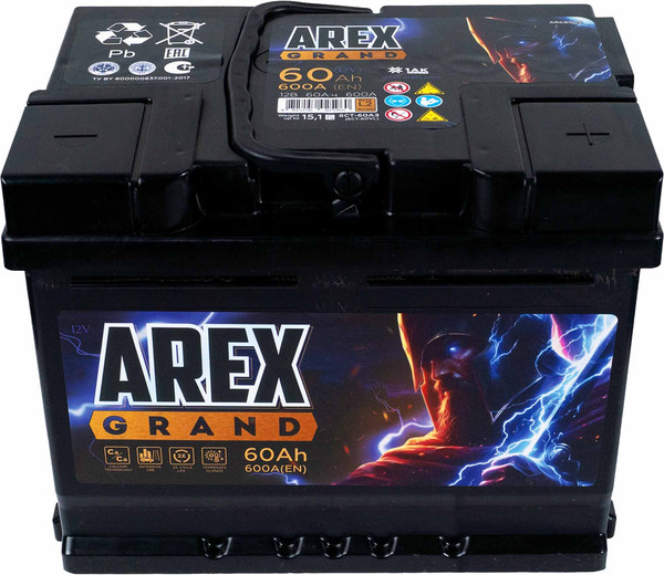 Автомобильный аккумулятор AREX Grand R+ / ARG600S
