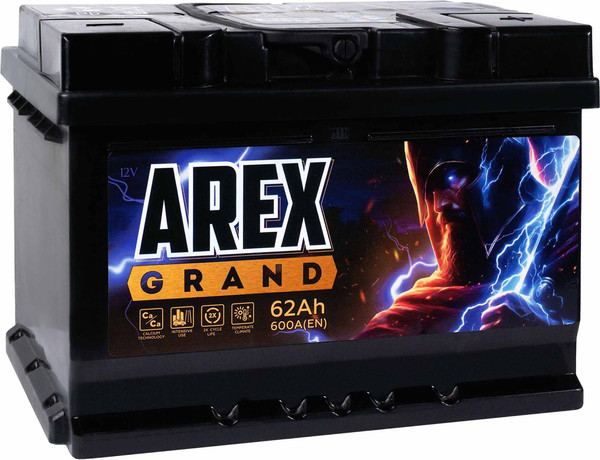 Автомобильный аккумулятор AREX Grand R+ / ARG620S