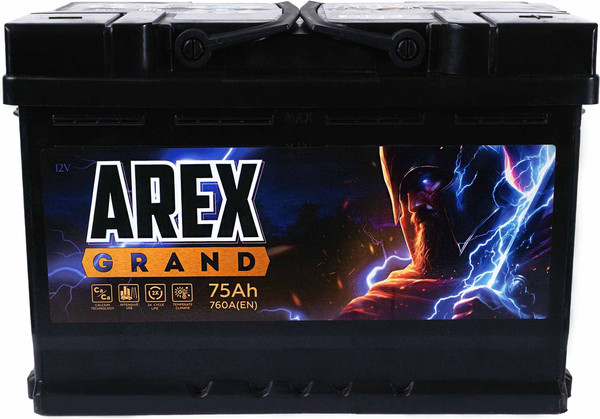 Автомобильный аккумулятор AREX Grand R+ / ARG750S