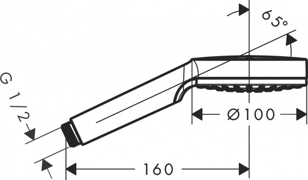 Лейка ручного душа Hansgrohe Crometta 1jet EcoSmart 26333400