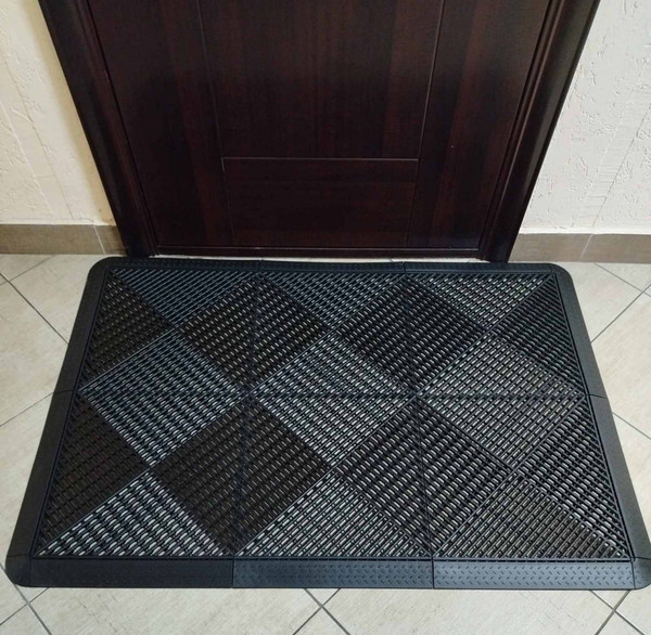 Коврик грязезащитный Альта-профиль Придверный 132x92x2см