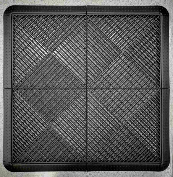 Коврик грязезащитный Альта-профиль Придверный 92x92x2см