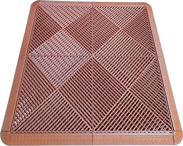 Коврик грязезащитный Альта-профиль Придверный 92x92x2см - фото