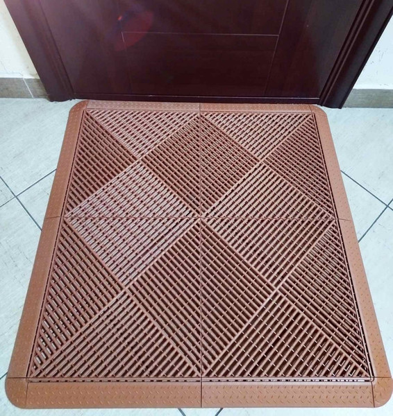 Коврик грязезащитный Альта-профиль Придверный 92x92x2см