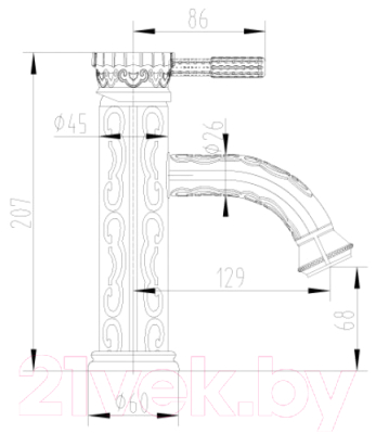 Смеситель LEMARK Jasmine LM6606ORB