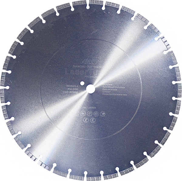 Отрезной диск алмазный VOLL LaserTurbo V Premium 500х25.4мм / 1.00500 - фото