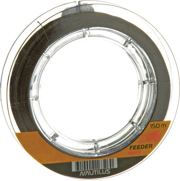 Леска плетеная NAUTILUS X4 Feeder Braid Dark Brown d-0.16мм 10.8кг 150м / 06-42302682 - фото