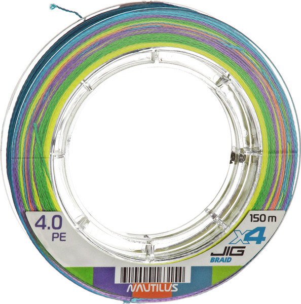 Леска плетеная NAUTILUS X4 Jig Braid Multicolour d-0.08мм 4.5кг 0.6PE / 06-42302660 - фото
