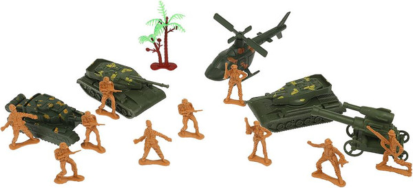Набор фигурок игровых Играем вместе Солдатики Военные / ZY1215607-R - фото