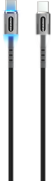 Кабель Atomic Ledit USB-C-USB-C PD 60W LED / 30.370 - фото