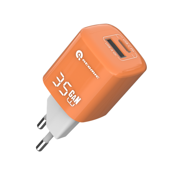 Адаптер питания сетевой Atomic Crystal G351 GAN 35W USB A+C / 10.196 - фото