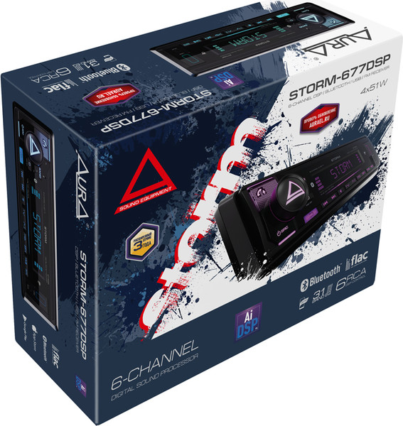 Бездисковая автомагнитола AURA Storm-677DSP