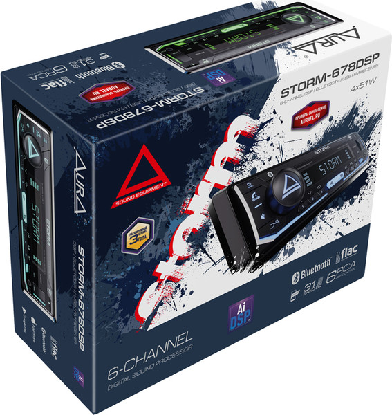 Бездисковая автомагнитола AURA Storm-678DSP
