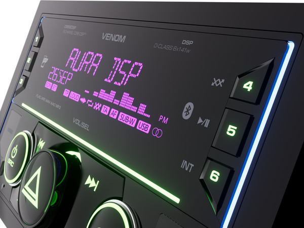 Бездисковая автомагнитола AURA Venom-D868 DSP
