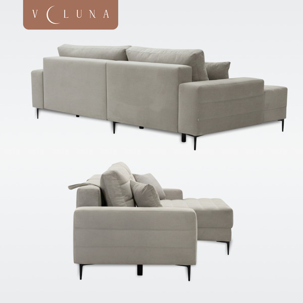 Диван угловой VELUNA Белес левый