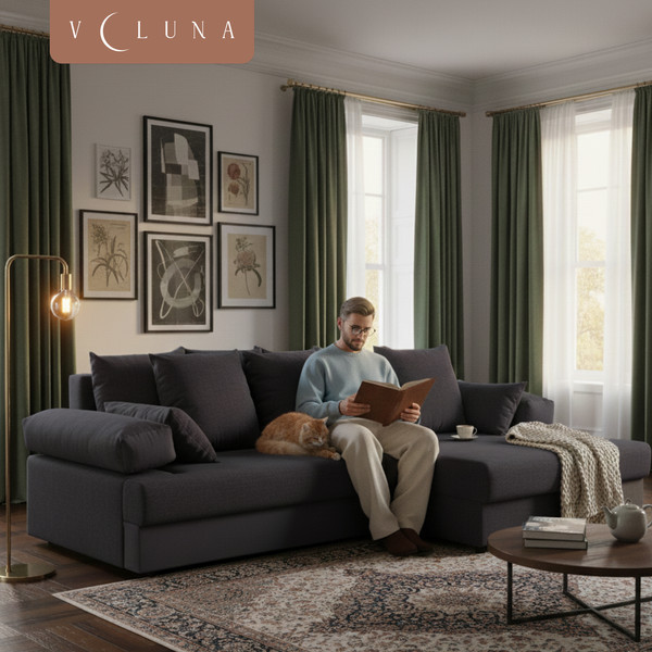 Диван угловой VELUNA Трейд правый