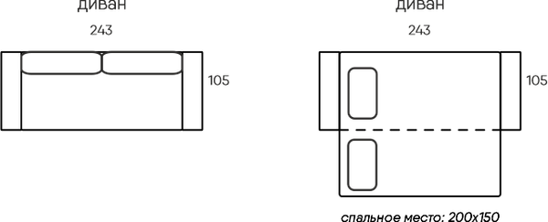 Диван VELUNA Энгри