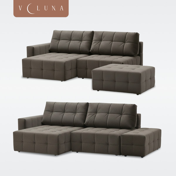 Диван угловой VELUNA Энзо PM1L-O-KR-PUF левый