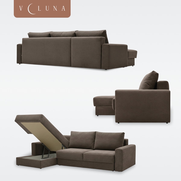 Диван угловой VELUNA Вегас ОЛ-Д168-ПМ левый