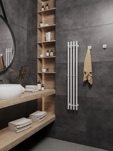 Полотенцесушитель электрический Маргроид Ferrum Inaro 4 СНШ 100x6 8 крючков