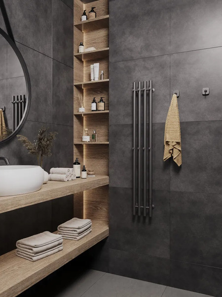 Полотенцесушитель электрический Маргроид Ferrum Inaro 4 СНШ 100x6 8 крючков