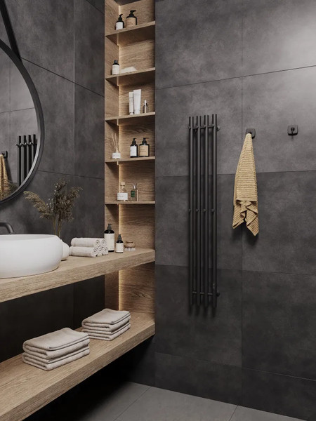 Полотенцесушитель электрический Маргроид Ferrum Inaro 4 СНШ 100x6 8 крючков