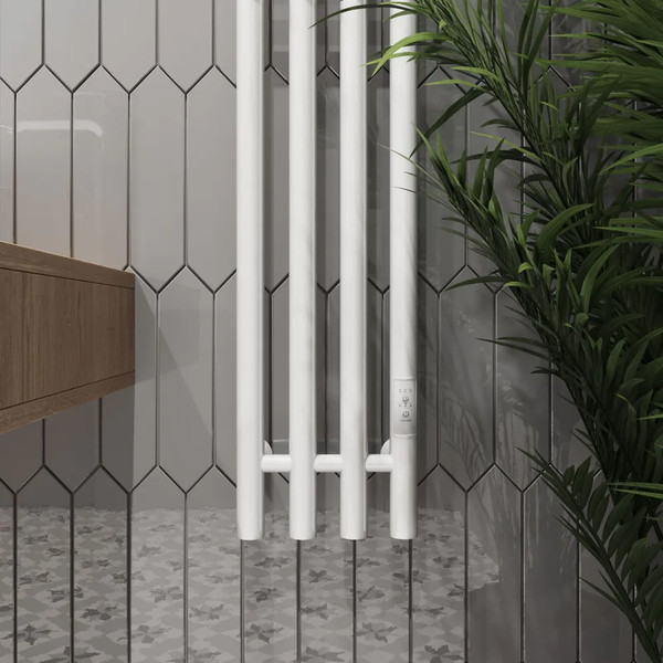 Полотенцесушитель электрический Маргроид Ferrum Inaro 4 СНШ 120x6 8 крючков