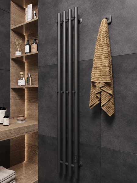 Полотенцесушитель электрический Маргроид Ferrum Inaro 4 СНШ 120x6 8 крючков