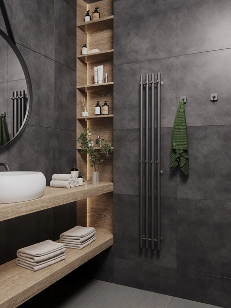 Полотенцесушитель электрический Маргроид Ferrum Inaro 4 СНШ 150x6 8 крючков