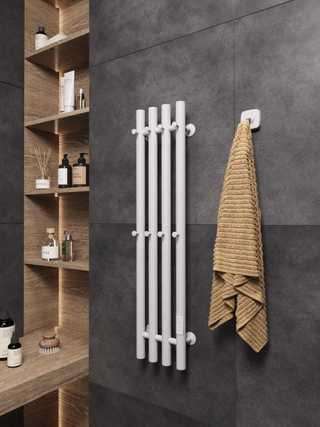 Полотенцесушитель электрический Маргроид Ferrum Inaro 4 СНШ 80x6 8 крючков
