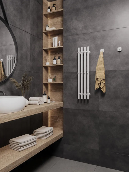 Полотенцесушитель электрический Маргроид Ferrum Inaro 4 СНШ 80x6 8 крючков